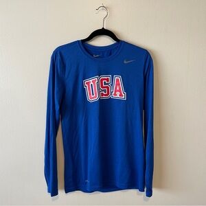 Nike Athletic Cut Blue Tee